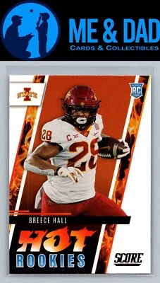 2022 Score #HR5 Breece Hall Hot Rookies - Image 1 of 2