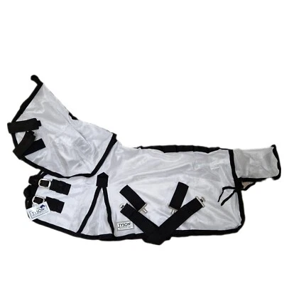 Fliegendecke Weiß  + Halsteil 70 75 80 85 90 95 100 cm Mini Shetty Falabella TY - Bild 1 von 4