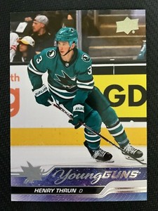 Henry Thrun 2023-24 Upper Deck Young Guns SP RC Card #236
