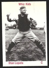 1975 TCMA Stan Lopata PHILADELPHIA PHILLIES UNSIGNED 2-5/8 x 3-1/2 PHOTO CARD #4