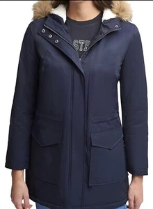 Levi's Women's Sherpa Lined Mid-Length Performance Parka Jacket - Picture 1 of 6