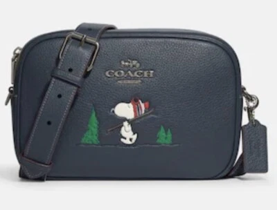 NWT Coach X Peanuts Jamie Camera Bag With Snoopy Ski Motif CF305 - Image 1 of 4