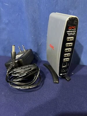 APC 7 Port Hi-Speed USB 2.0 Hub 2x Front Facing Ports 5x Rear Facing Ports - Image 1 of 4