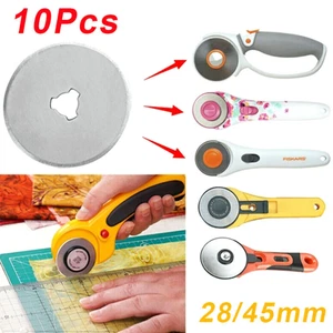 10 Stück 45mm 28mm Ersatzklingen Rundklingen für Rollschneider Rollmesser Dafa.*