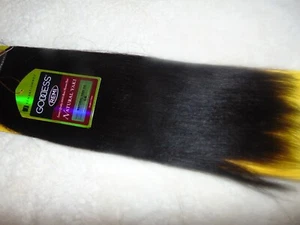 Sensationnel Goddess Remi 100% Human Hair Yaki WVG 14" Color 1B - Picture 1 of 3