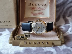Bulova 1955 CLIPPER vintage automatic watch 10CSC Box Outer Band Tags Collector - Picture 1 of 23