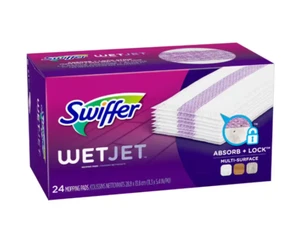 Swiffer Wet Jet Cleaning Mop Refill Pads Unscented 24 Count Floor - Picture 1 of 3