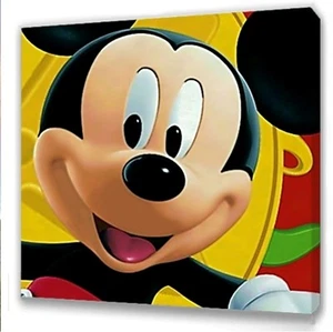 Mickey Mouse Canvas 10"x10" Framed Picture I - Picture 1 of 1