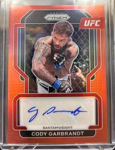 2022 Panini Prizm Red Autograph Cody Garbrandt /99 - Picture 1 of 2