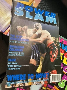 WWE Power Slam Magazine # 4 LEGION OF DOOM LOD WWF Wrestling Magazine + Poster - Picture 1 of 3