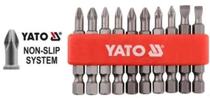 Yato professional mixed screwdriver bits set 10 pcs NON SLIP SYSTEM (YT-0483) - Picture 1 of 1