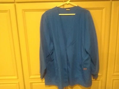 Royal Blue 2XL Cherokee Woman's Scrub Jacket 4301 - Image 1 of 4