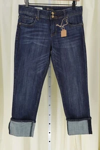 Kut From The Kloth Cameron Damenjeans gerades Bein weites Bündchen kurz Denim Größe 6 - Bild 1 von 20