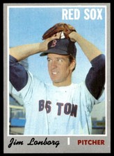 1970 Topps #665 Jim Lonborg   Baseball Boston Red Sox
