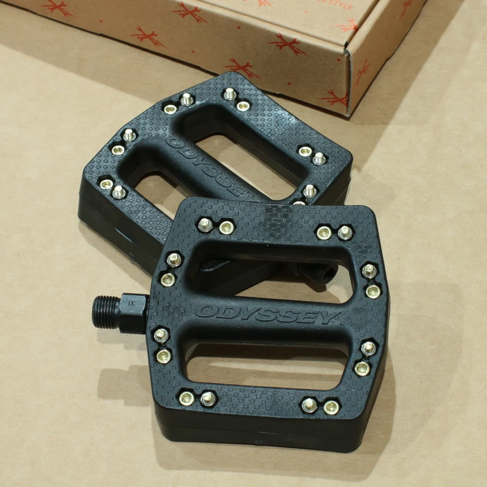 BICICLETA ODYSSEY BMX JCPC 9/16" PEDALES DE BICICLETA NEGRO BLANCO OGPC Foto 1 de 1