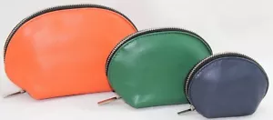 Set 3 Pochette De Mujer En Piel Trousse Beauty Case A Matriosca Porta Trucos - Imagen 1 de 4