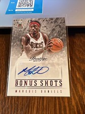 Marquis Daniels 2013-14 Prestige Bonus Shots Red Autograph #13 Bucks NM-MT