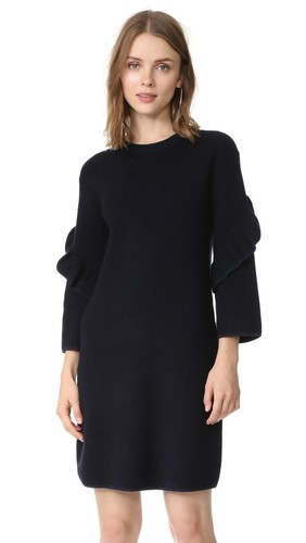 Maglione abito Ashley Tory Burch maniche con orlo arricciato taglia M prezzo al pubblico consigliato: $448 00