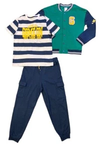 New Members Mark Boys 3pc Fleece and French Terry Outfit & Jacket Size M(8) - Picture 1 of 5