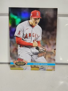 2021 Stadium Club Chrome Shohei Ohtani 1991 Variation  #37 Refractor LA Angels