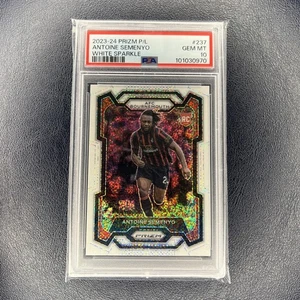 2023-24 Panini Prizm Premier League Antoine Semenyo White Sparkle PSA 10 Rookie - Foto 1 di 2