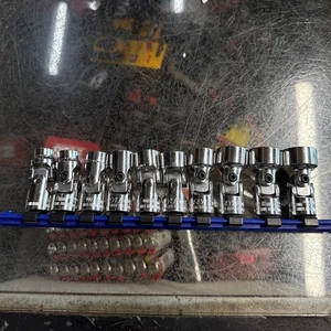 Carlyle Tools 10-Piece 3/8" Drive 10mm Shallow 12-Point Metric Impact Socket Set - Foto 1 di 9