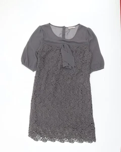 Vestido recto de encaje gris Darling para mujer M - Imagen 1 de 12
