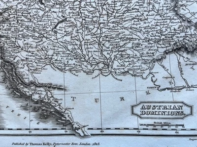 Antique map of Austrian Dominions 1828 - Image 1 of 4