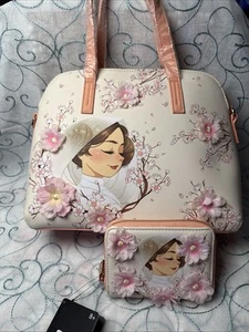 Loungefly Star Wars Princesa Leia Floral Bolso de Mano Cartera Bolso y Cartera, Nuevo con Etiquetas - Imagen 1 de 10
