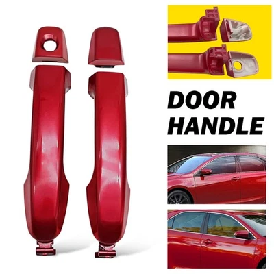 Red Exterior Door Handle Front Left Right For 2012 2013 14-2017 Toyota Camry  EV — 第 1/4 张图片
