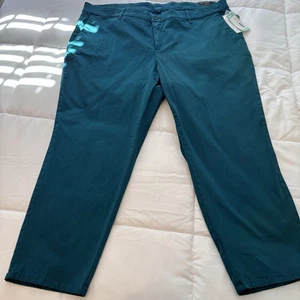 Kut From the Kloth Joanna Ankle Trouser - Slim Straight Teal Green 24W. Taschen - Bild 1 von 6