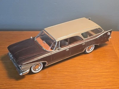 JoHan 1960 AMC Plymouth Station Wagon Brown & Pink 1:25 Dealer Promo Car  - Image 1 of 4