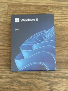 Microsoft Windows 11 Pro Professional 64bit Kit Key & US Media New Sealed Box - Picture 1 of 3