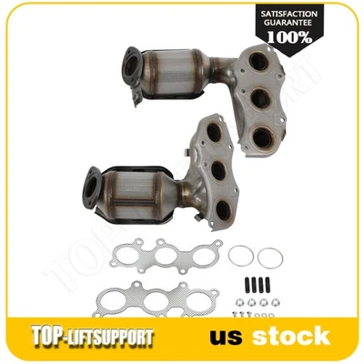 Conversores catalíticos coletores compatíveis com Toyota 2005-2017 Avalon 3.5L banco 1 e banco 2 - Imagem 1 de 4