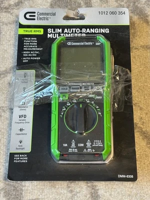 Multímetro digital comercial elétrico 600 volts True RMS alcance automático 1012060354 - Imagem 1 de 4