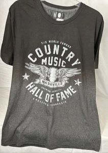 Black % Gray Country Music All Of Fame Museum Nashville, Tenn Rebel T-Shirt XL - Picture 1 of 5