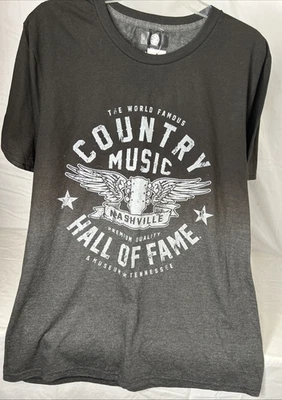 Black % Gray Country Music All Of Fame Museum Nashville, Tenn Rebel  T-Shirt  XL - Image 1 of 4