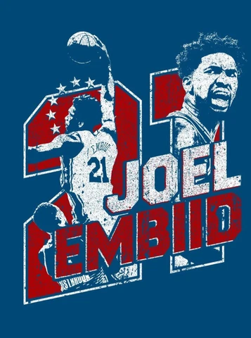 NBA PHILADELPHIA 76ERS JOEL EMBIID KIDS GAMEROOM DECOR FRIDGE MAGNET #3 Cover