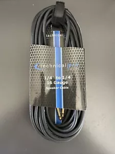 TECHNICAL PRO 1/4'' to 1/4" 16 gauge 25 feet Speaker Cable - Picture 1 of 2