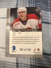 2000-01 ITG Be A Player Signature Series Sapphire /100 Oleg Saprykin #287