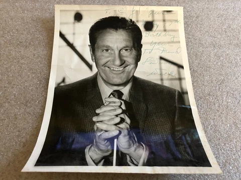 VTG Signed Press Photograph LAWRENCE WELK Autograph ABC Cover