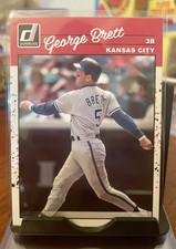 George Brett 2023 Donruss Baseball (2) Base & 1992 Leaf Studio (2) Base - LOT