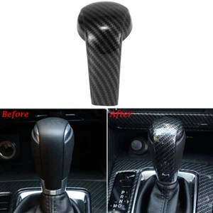Fit For Mazda 2 6 3 CX-3 CX-5 2015 -2018 Carbon Fiber Gear Shift Knob Trim Cover - Picture 1 of 6