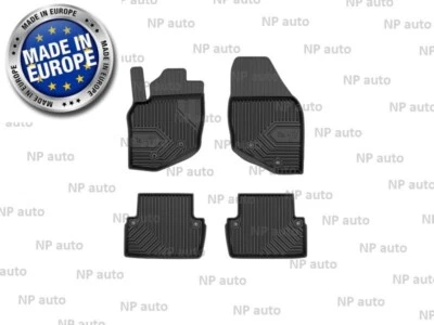 NEW LHD BLACK RUBBER FLOOR MATS LINERS ALL WEATHER FOR VOLVO V70 XC70 2000-2007 - Image 1 of 4