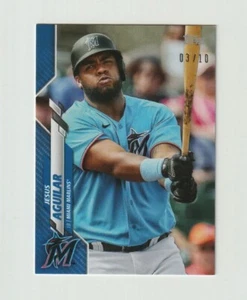 Jesus Aguilar 2020 Topps Mini On Demand Blue Parallel 03/10 #U-71 Marlins - Imagen 1 de 1