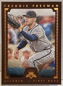 2016 Diamond Kings Baseball Bronze Framed #72 Freddie Freeman Atlanta Braves - Picture 1 of 2
