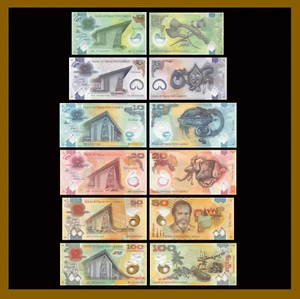 Papua New Guinea 2 - 100 Kina (6 Pcs Set), 2013-2018 P-Set Polymer Unc - Picture 1 of 7