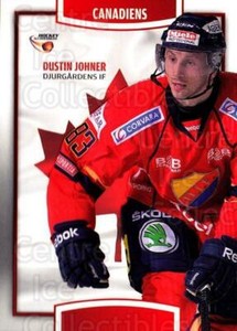 2013-14 Swedish Hockey Allsvenskan Canadiens #3 Dustin Johner