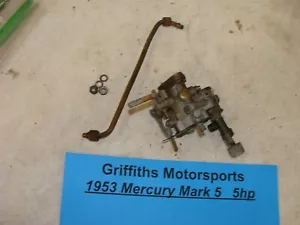 1953 Mercury Kiekhaefer Mark 5 5hp outboard carb carburetor fuel line - Picture 1 of 12