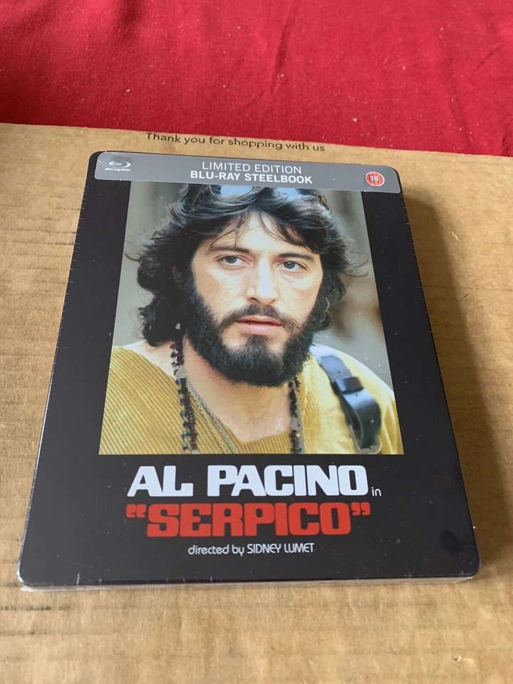 Serpico Al Pacino Eureka Blu Ray Limited Edition Steelbook OOP NEW & SEALED - Image 1 of 4